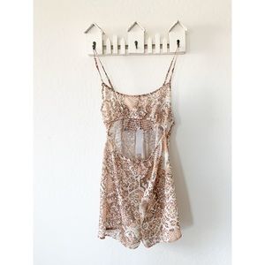 Topshop Python Snakeskin Cutout Romper Playsuit